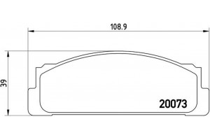 Brembo Σετ τακάκια, Δισκόφρενα - P 23 003