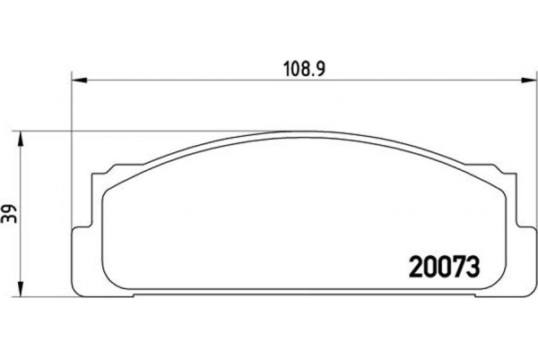 Brembo Σετ τακάκια, Δισκόφρενα - P 23 003