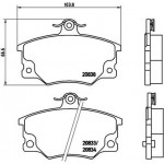 Brembo Σετ τακάκια, Δισκόφρενα - P 23 017