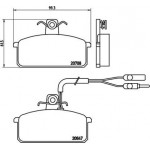 Brembo Σετ τακάκια, Δισκόφρενα - P 23 019