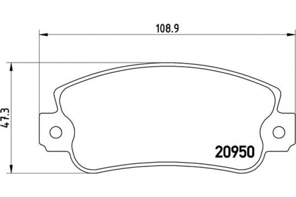 Brembo Σετ τακάκια, Δισκόφρενα - P 23 021