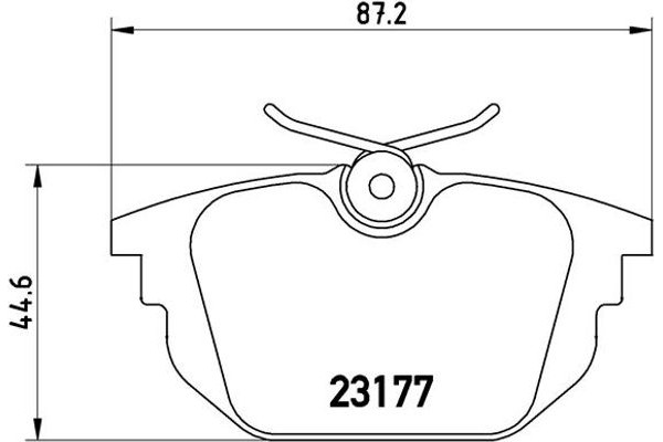 Brembo Σετ τακάκια, Δισκόφρενα - P 23 026