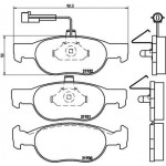 Brembo Σετ τακάκια, Δισκόφρενα - P 23 057