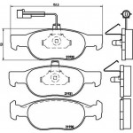 Brembo Σετ τακάκια, Δισκόφρενα - P 23 057