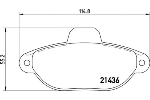 Brembo Σετ τακάκια, Δισκόφρενα - P 23 060