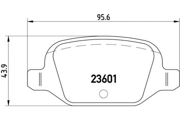 Brembo Σετ τακάκια, Δισκόφρενα - P 23 064