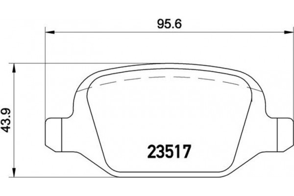 Brembo Σετ τακάκια, Δισκόφρενα - P 23 065