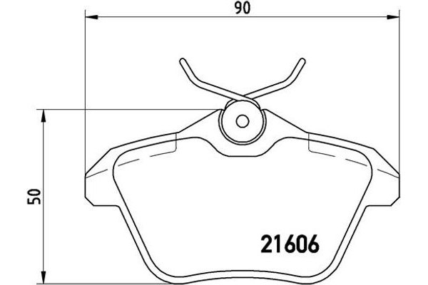 Brembo Σετ τακάκια, Δισκόφρενα - P 23 067