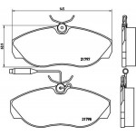 Brembo Σετ τακάκια, Δισκόφρενα - P 23 068