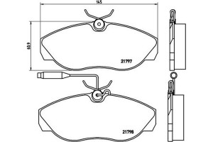 Brembo Σετ τακάκια, Δισκόφρενα - P 23 068