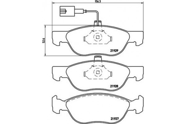 Brembo Σετ τακάκια, Δισκόφρενα - P 23 070