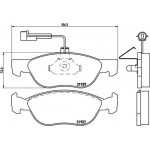 Brembo Σετ τακάκια, Δισκόφρενα - P 23 071