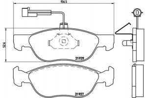 Brembo Σετ τακάκια, Δισκόφρενα - P 23 071