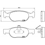 Brembo Σετ τακάκια, Δισκόφρενα - P 23 073