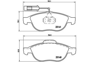 Brembo Σετ τακάκια, Δισκόφρενα - P 23 075