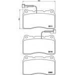 Brembo Σετ τακάκια, Δισκόφρενα - P 23 078