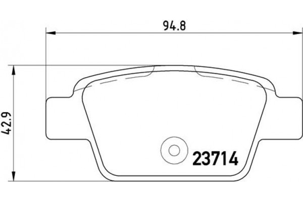 Brembo Σετ τακάκια, Δισκόφρενα - P 23 080