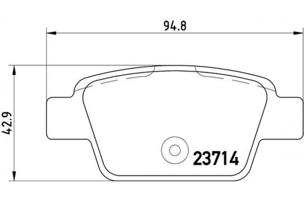 Brembo Σετ τακάκια, Δισκόφρενα - P 23 080