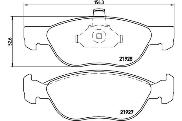 Brembo Σετ τακάκια, Δισκόφρενα - P 23 081