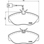 Brembo Σετ τακάκια, Δισκόφρενα - P 23 083