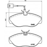 Brembo Σετ τακάκια, Δισκόφρενα - P 23 083 Brembo Σετ τακάκια, Δισκόφρενα - P 23 083