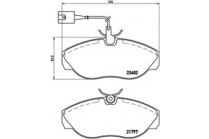 Brembo Σετ τακάκια, Δισκόφρενα - P 23 083