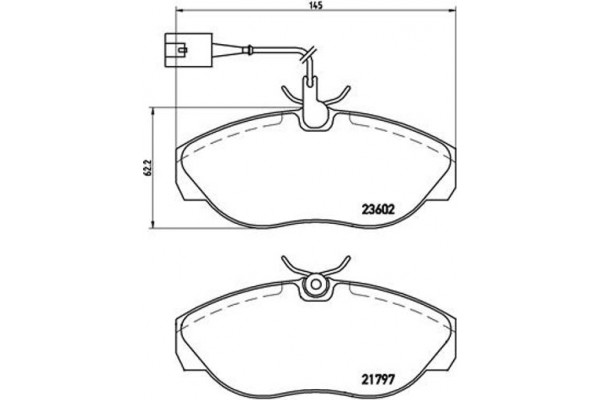 Brembo Σετ τακάκια, Δισκόφρενα - P 23 083