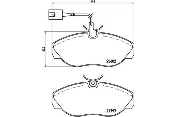 Brembo Σετ τακάκια, Δισκόφρενα - P 23 083 Brembo Σετ τακάκια, Δισκόφρενα - P 23 083