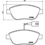 Brembo Σετ τακάκια, Δισκόφρενα - P 23 087