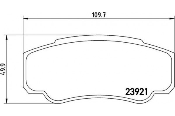 Brembo Σετ τακάκια, Δισκόφρενα - P 23 093