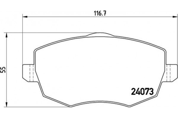 Brembo Σετ τακάκια, Δισκόφρενα - P 23 094