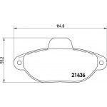 Brembo Σετ τακάκια, Δισκόφρενα - P 23 096