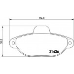 Brembo Σετ τακάκια, Δισκόφρενα - P 23 096