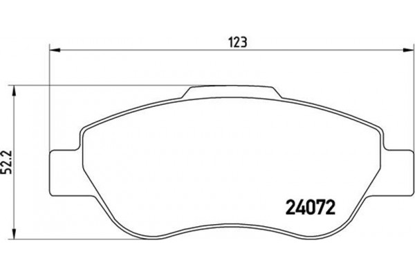 Brembo Σετ τακάκια, Δισκόφρενα - P 23 097