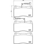 Brembo Σετ τακάκια, Δισκόφρενα - P 23 098