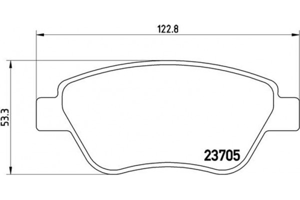 Brembo Σετ τακάκια, Δισκόφρενα - P 23 099