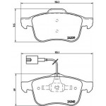 Brembo Σετ τακάκια, Δισκόφρενα - P 23 103