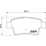 Brembo Σετ τακάκια, Δισκόφρενα - P 23 104