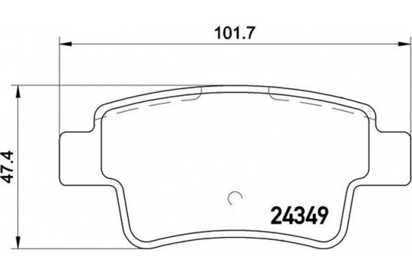 Brembo Σετ τακάκια, Δισκόφρενα - P 23 104