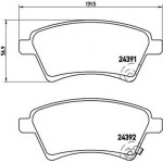 Brembo Σετ τακάκια, Δισκόφρενα - P 23 105