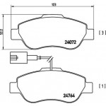 Brembo Σετ τακάκια, Δισκόφρενα - P 23 107