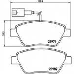 Brembo Σετ τακάκια, Δισκόφρενα - P 23 108