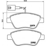 Brembo Σετ τακάκια, Δισκόφρενα - P 23 108