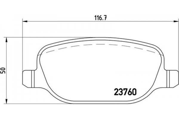 Brembo Σετ τακάκια, Δισκόφρενα - P 23 109