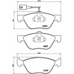 Brembo Σετ τακάκια, Δισκόφρενα - P 23 112