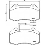 Brembo Σετ τακάκια, Δισκόφρενα - P 23 117