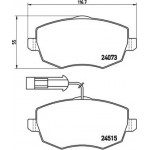 Brembo Σετ τακάκια, Δισκόφρενα - P 23 128