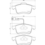 Brembo Σετ τακάκια, Δισκόφρενα - P 23 130