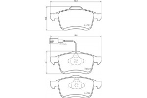 Brembo Σετ τακάκια, Δισκόφρενα - P 23 130