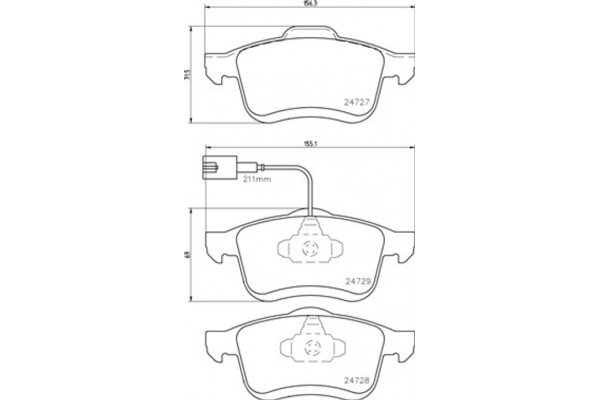 Brembo Σετ τακάκια, Δισκόφρενα - P 23 130